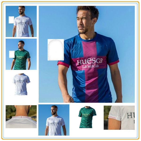 

2021 soccer huesca jerseys 20 futbol insua #10 cristo okazaki sergio gomez raba football shirts calcio, Black