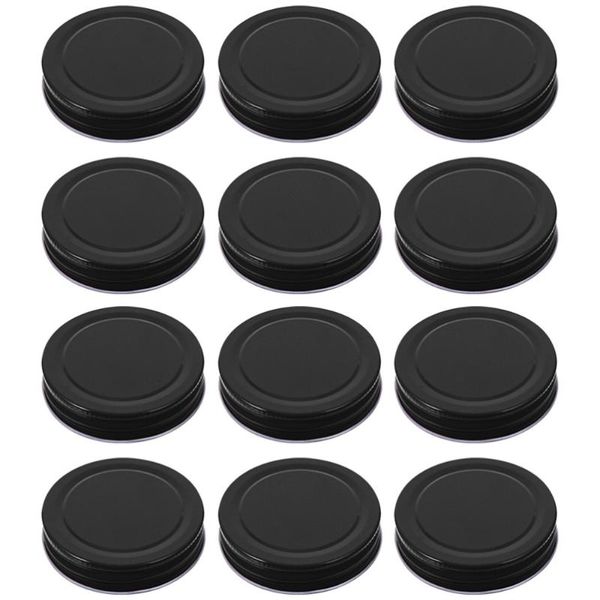 

16pcs lids covers sealed canning supplies (black) kitchen storage & organization
