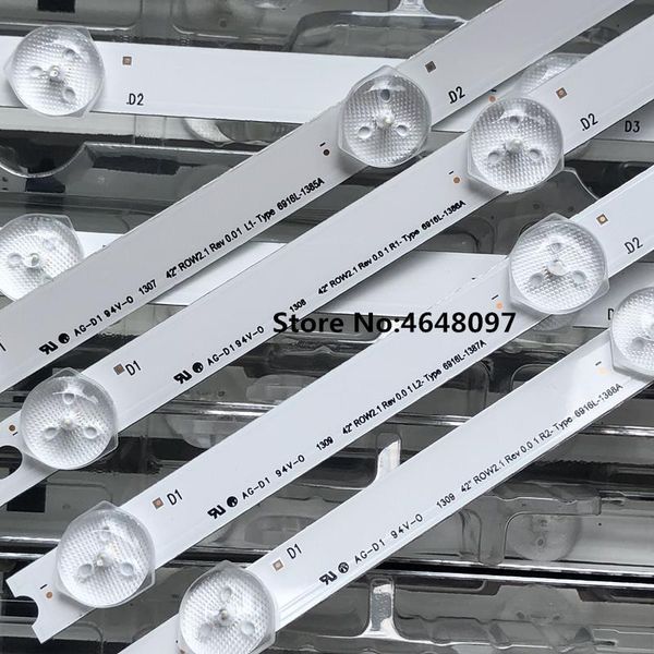 

strips led strip perfect replacement for lc420due 42ln5400 6916l-1385a 6916l-1386a 6916l-1387a 6916l-1388a 10 pcs r1 l1 r2 l2