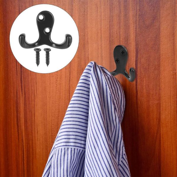 

hooks & rails 10pcs spray paint coat hat hook simple single double for bedroom