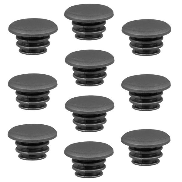 

bike handlebars &components vorcool 10pcs 22mm handlebar bar end plugs caps for road grip mountain bmx mtb (black)
