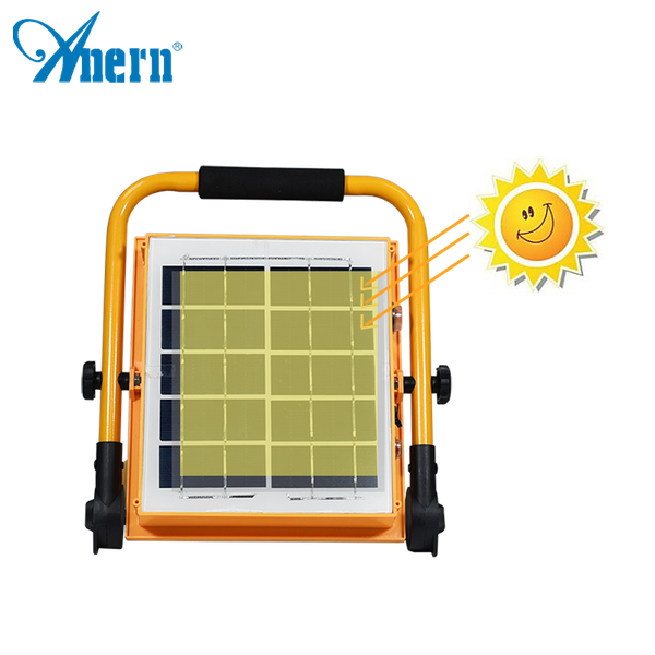 

floodlights anern 50w 100w led floodlight waterproof p65 motion sensor solar panel garden lamp outdoor spot security flood wall