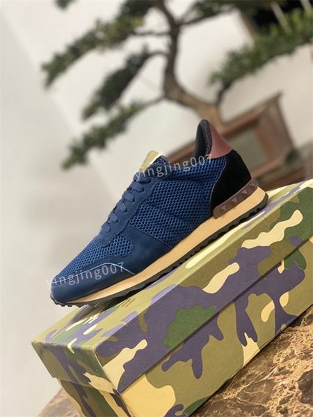 

2022 designer women boots nylon casual shoes gabardine valentinoes shoes canvas sneakers brand wheel stylist trainers men fashion platform s, Black