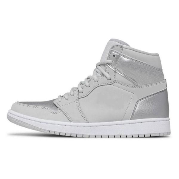 

y new arrival 2020 jumman 1 1s high men women basketball shoes obsidian satin black toe sport shoes mens shoesx5xk