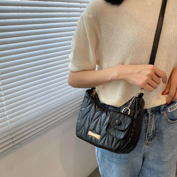 

evening bags high-quality pleated handbags 2021 summer ladies all-match trendy retro brand designer one-shoulder armpit bag
