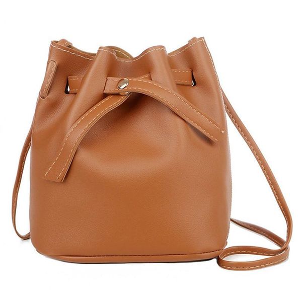 

evening bags fashion solid color bucket for women 2021 spring and summer ladies shoulder messenger