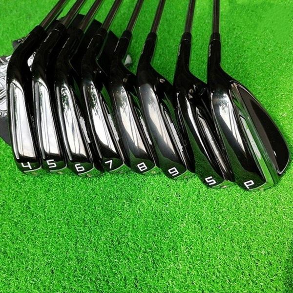 

complete set of clubs 7.9.0 golf irons black forged iron 4-p.s a 8 pieces steel gaphite r / s with headcover dhl