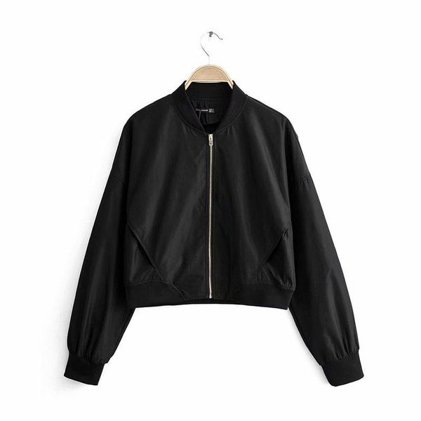 

women's jackets fashion women 55-9890 european and american pilot's jacket, Black;brown