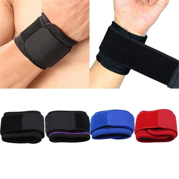 

adjustable wrist support brace brand wristband men and women gym wrestle professional sports protection, Black;red