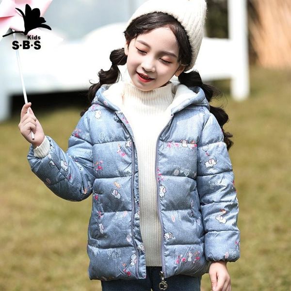

down coat 2021 autumn and winter children's cotton kids jacket girls baby girl clothes, Blue;gray