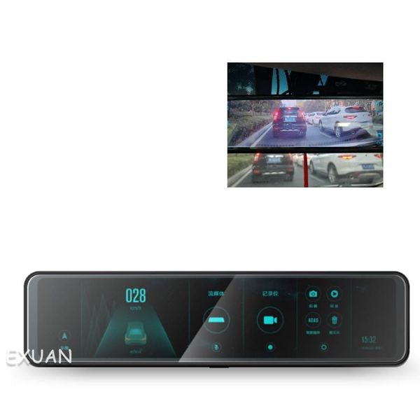 

streaming media recorder / 12 inch smart rearview mirror driving million dual cameras 140 degree image angle car dvr dvrs