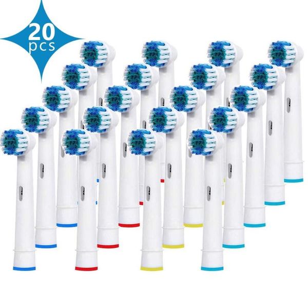 

smart electric toothbrush 20pcs replacement brush heads for advance power/pro health
