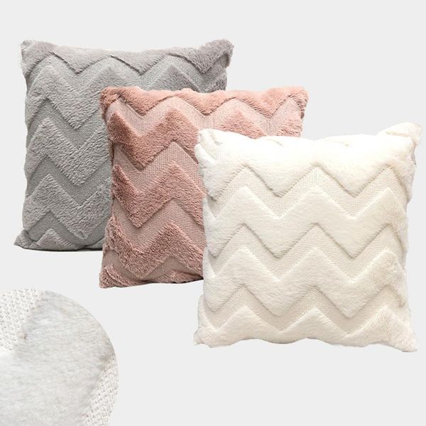 

cushion/decorative pillow luxury cushion cover 45x45 plush pillowcase nordic sofa geometric pattern decoration pillows home living room back