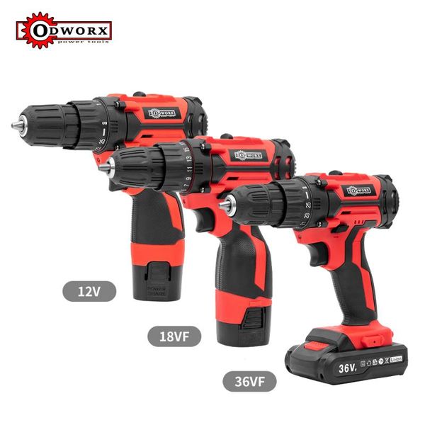 

professiona electric drills cordless drill screwdriver power tools hammer 12v 18v 36v battey