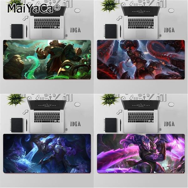 

mouse pads & wrist rests maiyaca league of legends illaoi diy design pattern game mousepad large pad keyboards mat