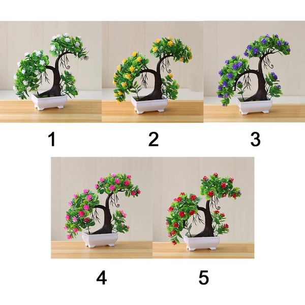

decorative flowers & wreaths bonsai potted artificial plants ornaments home fake flower decoration wedding small tree office party supplies