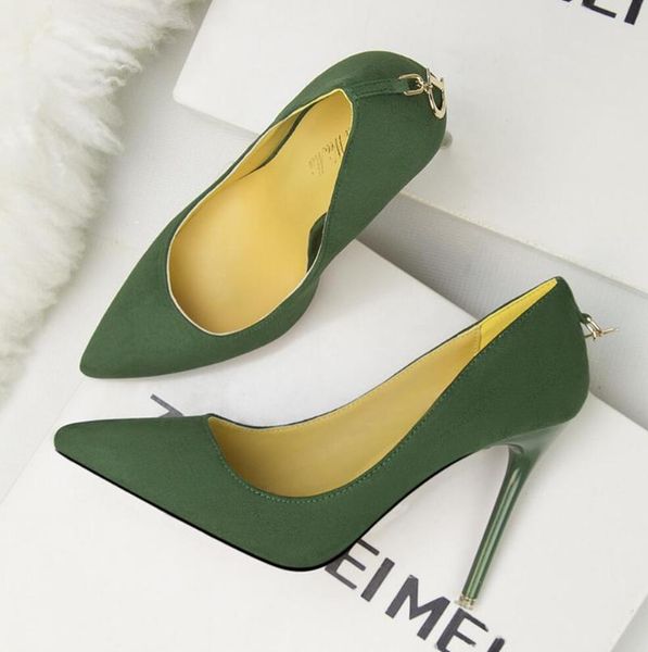 

dress shoes women high heels shoe party fashion metal buckle girls pointed toe platform pumps wedding burgundy khaki, Black