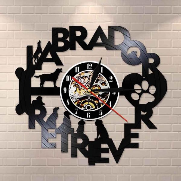 

wall clocks labrador retriever lab dog breed record clock owner home decor exclusive made of real