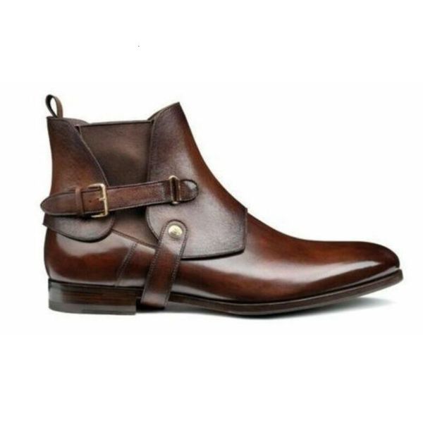 

dress shoes men of plutonium leather handcrafted buckle belts classic men's casual ankle shoes fashion autumn fight designer kr376 6ahz, Black