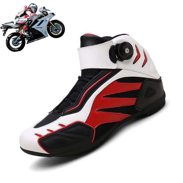 

cycling footwear men's boots motorcycle equipment shoes breathable wear-resistant anti-drop off-road riding, Black