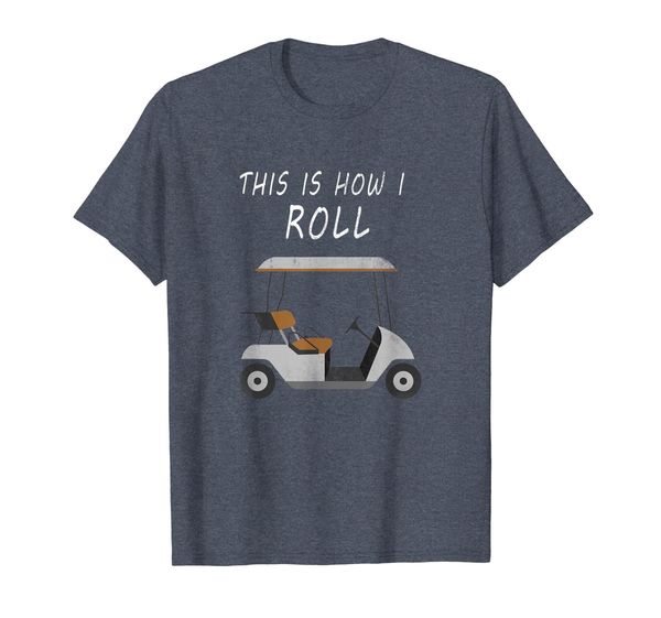 

this is how i roll fun humor golf shirt vintage, White;black