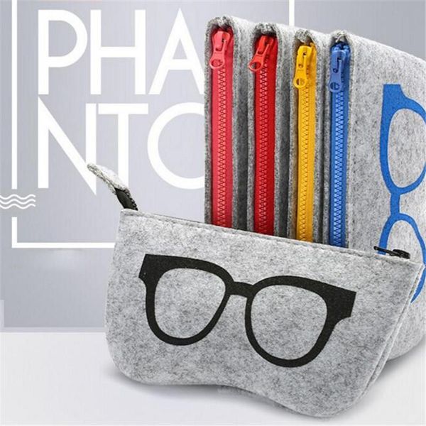 

storage bags 2021 colorful sunglasses case organizer bag for women men glasses box felt eyeglasses cases ma896349