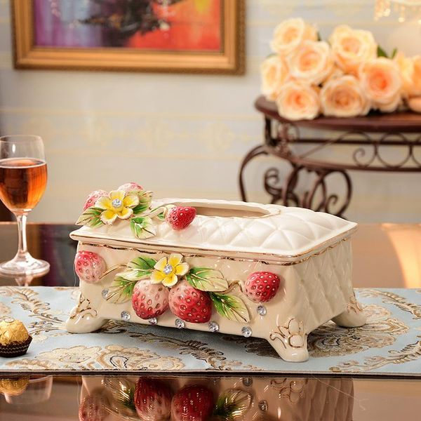 

ceramic tissue box removable paper rack remote control storage organization bathroom roll holder carving wedding gifts toilet holders