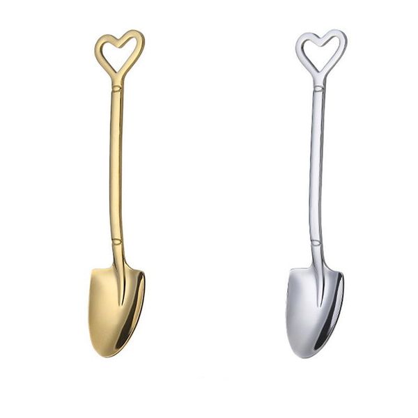 

spoons 2 pcs stainless steel dessert practical ice cream watermelon