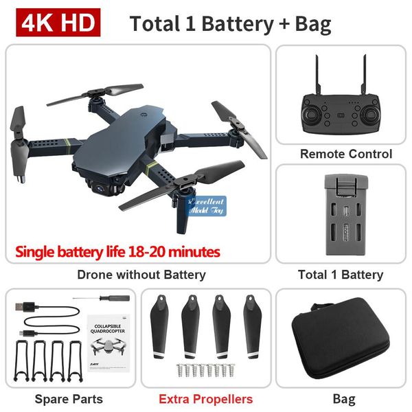 

l702 4k dual camera fpv mini beginner drone& kid toy, simulators, track flight, adjustable speed, altitude hold, gesture take p, 1800 ma bat
