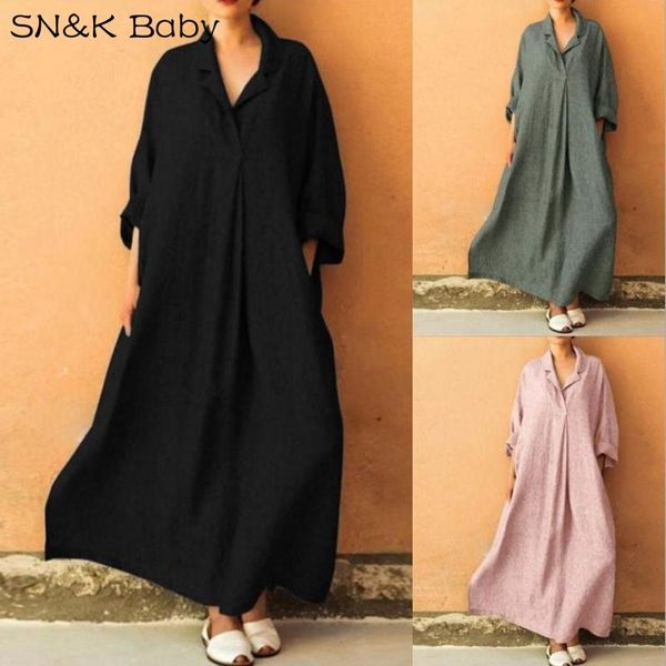 

maternity dresses 2021 summer dress loose large shirt and ankle, White