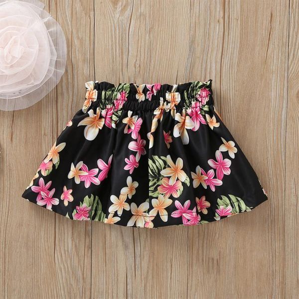 

skirts summer casual baby girl short sleeve cute floral printing princess skirt kids toddler clothing fashion party, Blue