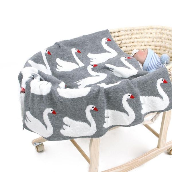 

blankets & swaddling baby blanket knitted born swaddle wrap bedding quilt for bed sofa stroller h9ef