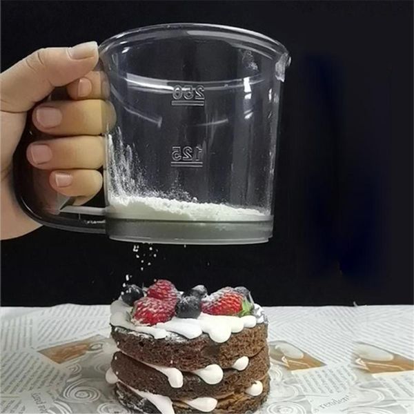 

multifunctional flour sifter baking hand crank sugar sieve kitchen tools for ordinary bread cake & pastry
