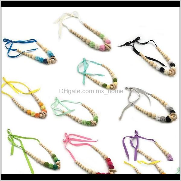 

chew necklaces natural wood ring pendant for chewing autism kids 10 colors ecofriendly beech zd6p6 soothers teethers 7yvgc