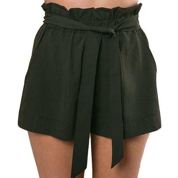 

applique fashion summer casual women shorts high waist beach bow trousers, White;black