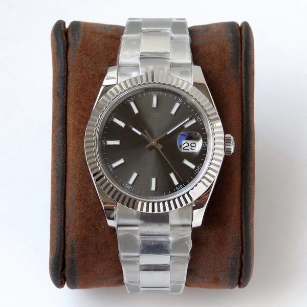 

full automatic men's motor movement watch large window date waterproof sapphire scratch-proof glass 40mm dial master handbag 316 gest q, Slivery;golden