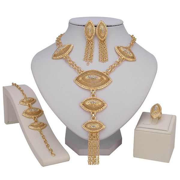 

earrings & necklace zuodi dubai gold designer jewelry set nigerian wedding woman accessories fashion african beads wholesale, Silver