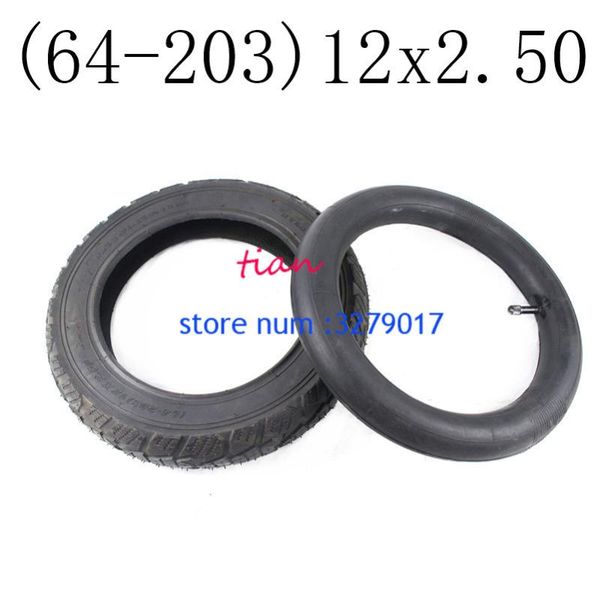 

motorcycle wheels & tires 2021 good reputation 12*2.50 (64-203) inner tyre and outer for pneumatic wheel tire electric bicycle