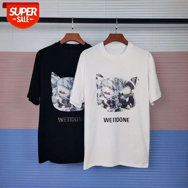 

fox head pattern printed short-sleeved batch #9h3u, White;black