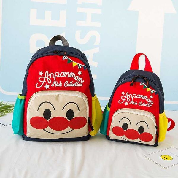 

parent child korean children backpack boys and girls schoolbag cute bread baby