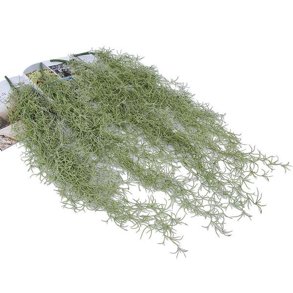 

decorative flowers & wreaths 85cm artificial plastic air grass hanging rattan green plant immortal everlasting flower moss fake vine leaves