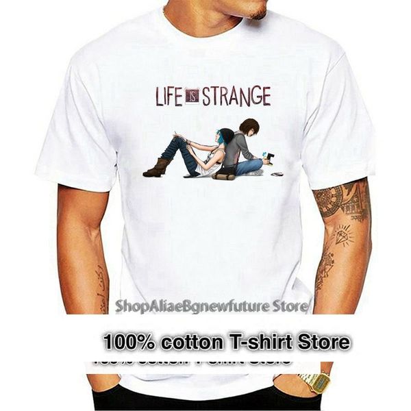

men's t-shirts life is strange white t shirt, White;black