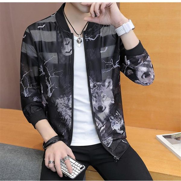 

men's jackets jacket summer thin sports fashion casual slim ropa streetwear maggie's walker trendy hip hop chinese outwear clothin, Black;brown