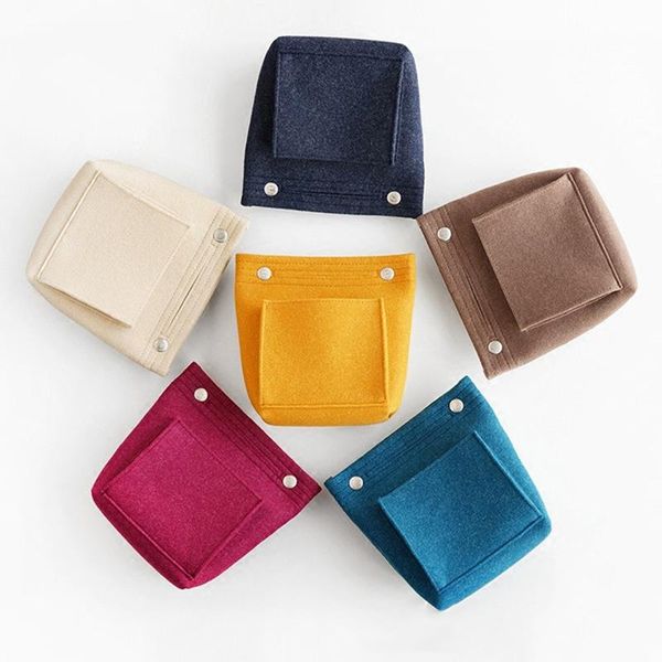 

bathroom storage & organization womens makeup organizer felt cloth insert bag multifunctional women cosmetic for ladies travel