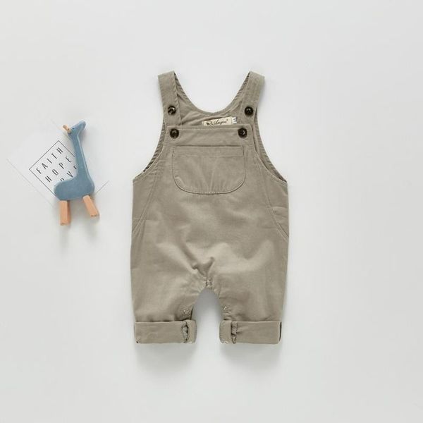 

baby boys clothes solid toddler overall front pocket jumpsuit jumpsuits, Blue