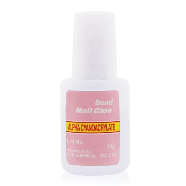 

professional nail glue acrylic art for tips glitter decoration fake nails1, Red;pink