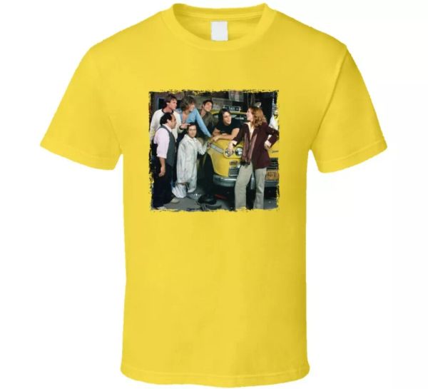 

taxi cast 70s 80s tv show fan t shirt, White;black