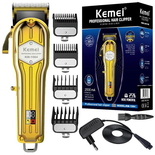 

hair clippers kemei 1984 professional powerful clipper electric cord cordless trimmer for men metal shell pro haircut machine