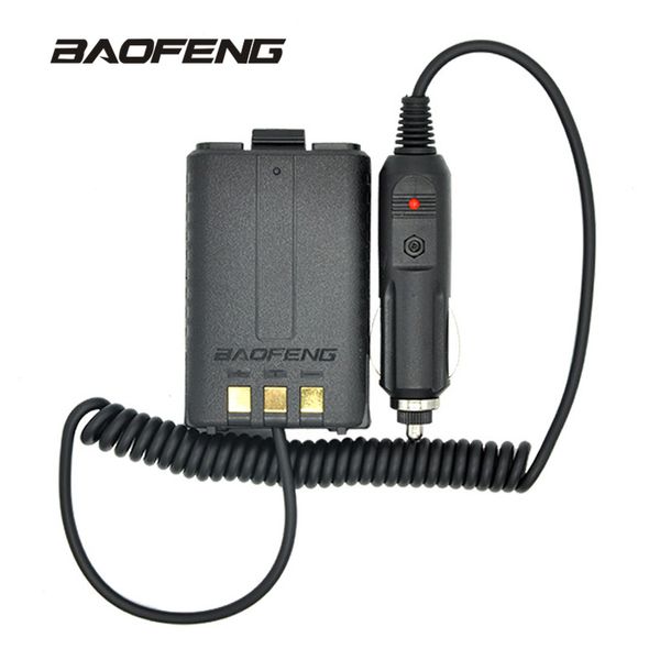 Baofeng Battery Eliminator Autoladegerät für tragbares Radio UV-5R UV-5RE UV-5RA Zweiwegeradio 12–24 V Walkie-Talkie-Zubehör