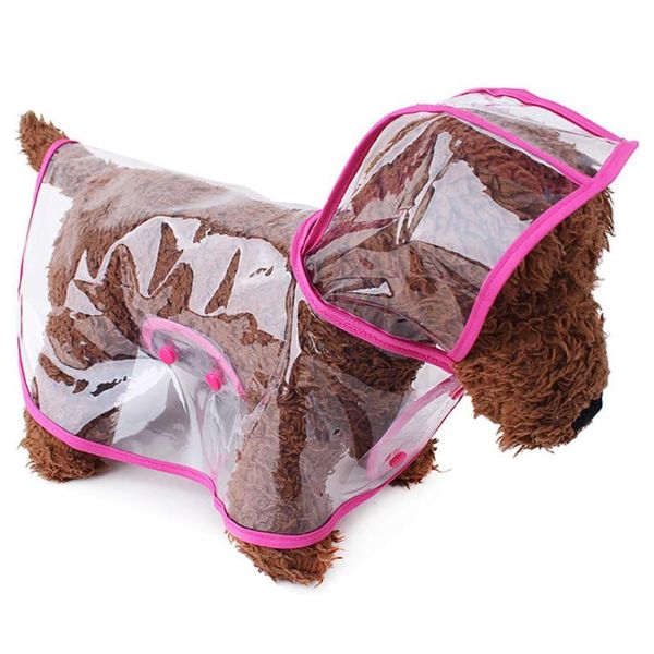 

dog apparel cute cat transparent raincoat pet clothes for rain